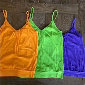 C&C California Orange, Green and Purple Tanks